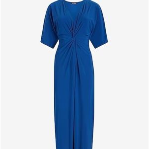 Express V Neck Twist Dress
